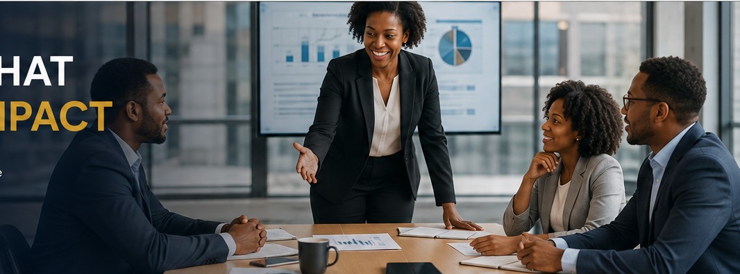 Black business professionals collaborating during a strategy session